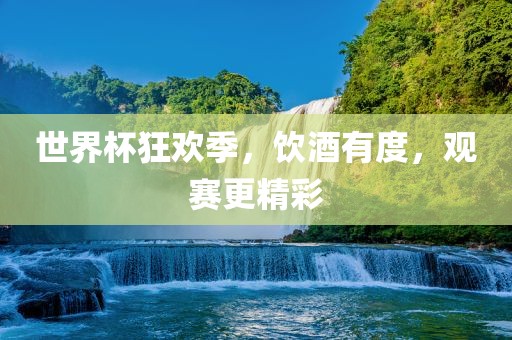 世界杯狂欢季，饮酒有度，观赛更精彩