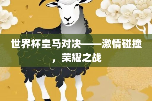 世界杯皇马对决——激情碰撞，荣耀之战