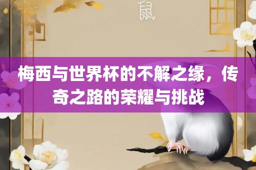 梅西与世界杯的不解之缘，传奇之路的荣耀与挑战