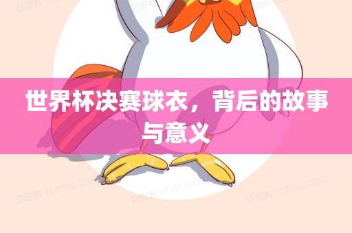 世界杯决赛球衣，背后的故事与意义