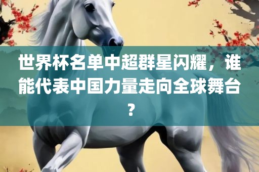 世界杯名单中超群星闪耀，谁能代表中国力量走向全球舞台？