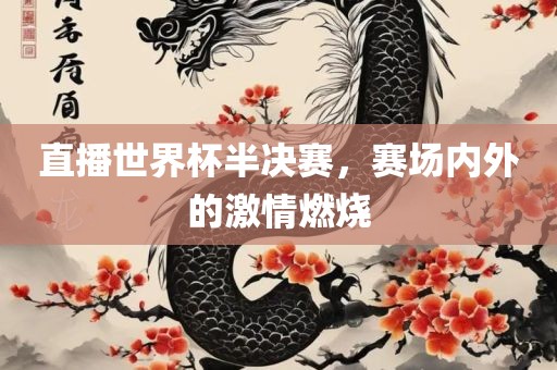 直播世界杯半决赛，赛场内外的激情燃烧漯河市盈旭机械设备有限公司