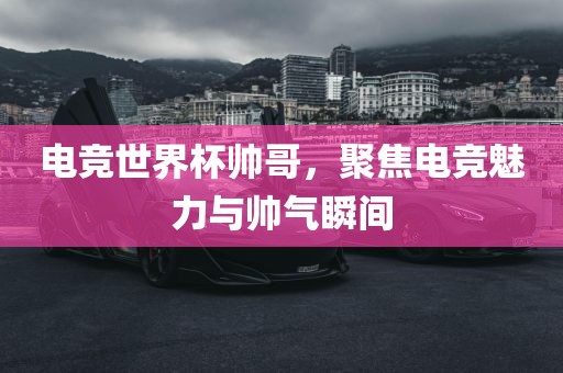 电竞世界杯帅哥，聚焦电竞魅力与帅气瞬间漯河市盈旭机械设备有限公司