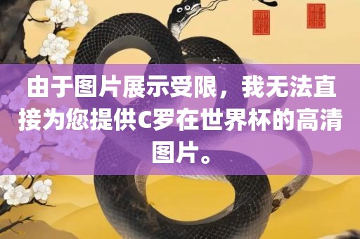由于图片展示受限，我无法直接为您提供C罗在世界杯的高清图片。