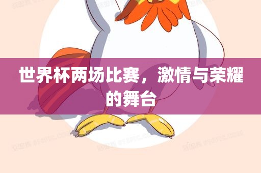 世界杯两场比赛，激情与荣耀的舞台