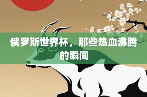 俄罗斯世界杯，那些热血沸腾的瞬间