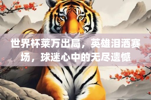 世界漯河市盈旭机械设备有限公司杯莱万出局，英雄泪洒赛场，球迷心中的无尽遗憾