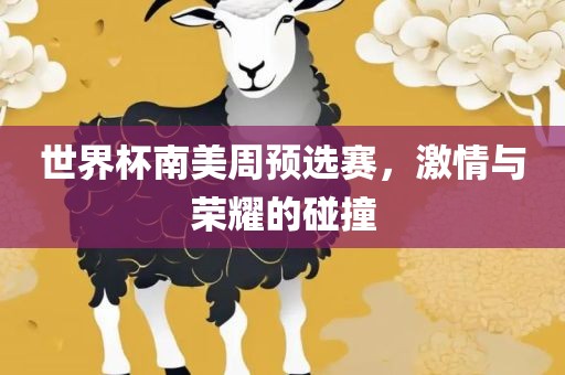 世界杯南美周预选赛，激情与荣耀的碰撞