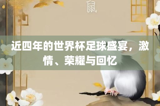 近四年的世界杯足球盛宴，激情、荣耀与回忆