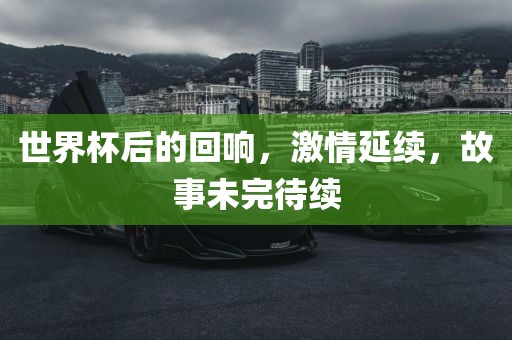 世界杯后的回响，激情延续，故事未完待续