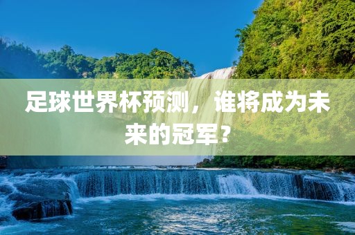 足球世界杯预测，谁将成为未来的冠军？