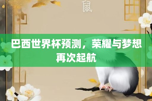 巴西世界杯预测，荣耀与梦想再次起航