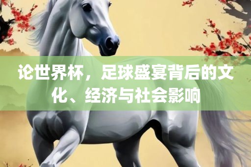 论世界杯，足球盛宴背后的文化、经济与社会影响
