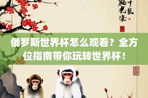 俄罗斯世界杯怎么观看？全方位指南带你玩转世界杯！