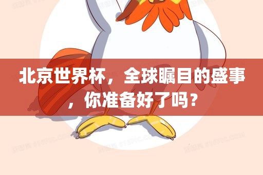 北京世界杯，全球瞩目的盛事，你准备好了吗？