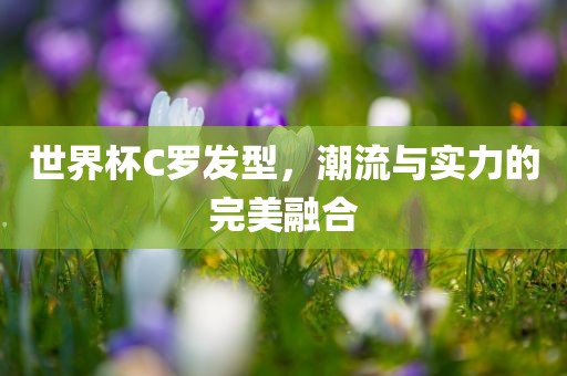 世界杯C罗发型，潮流与实力的完美融合