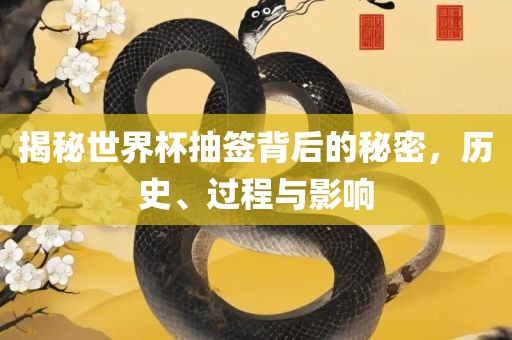 揭秘世界杯抽签背后的秘密，历史、过程与影响