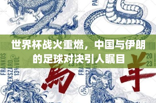 世界杯战火重燃，中国与伊朗的足球对决引人瞩目