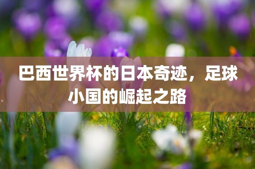 巴西世界杯的日本奇迹，足球小国的崛起之路