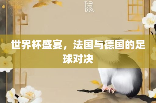 世界杯盛宴，法国与德国的足球对决