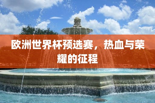 欧洲世界杯预选赛，热血与荣耀的征程