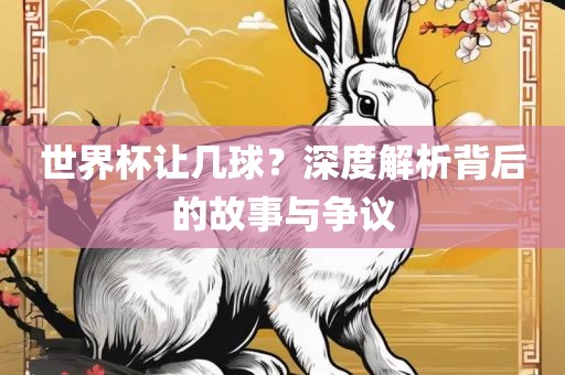 世界杯让几球？深度解析背后的故事与争议