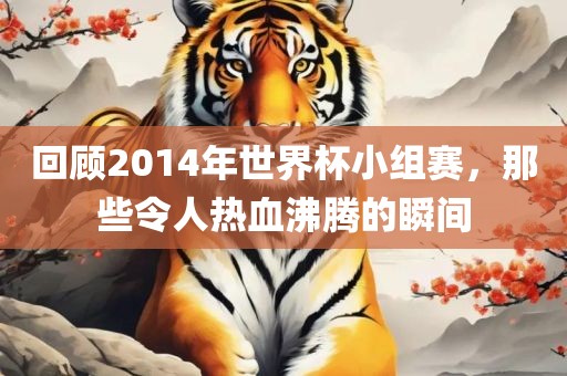回顾2014年世界杯小组赛，那些令人热血沸腾的瞬间