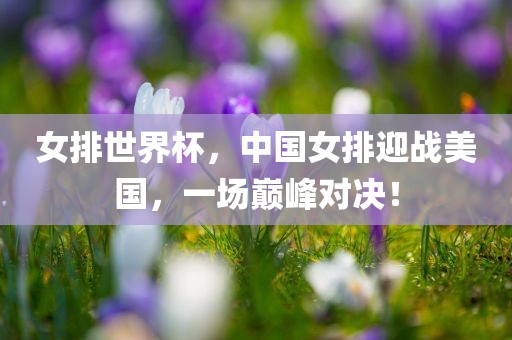 女排世界杯，中国女排迎战美国，一场巅峰对决！