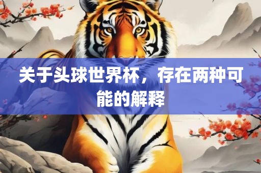 关于头球世界杯，存在两种可能的解释