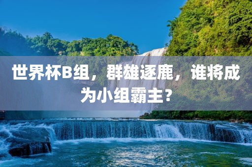 世界杯B组，群雄逐鹿，谁将成为小组霸主？