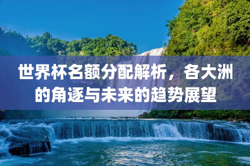 世界杯名额分配解析，各大洲的角逐与未来的趋势展望