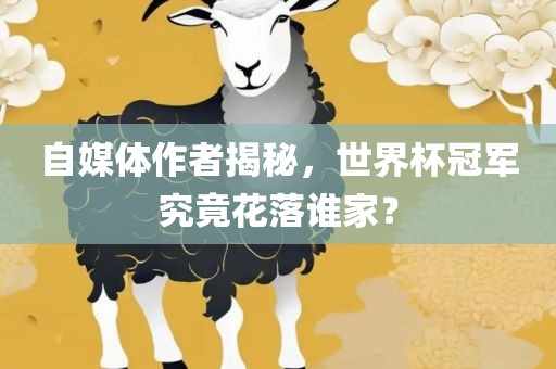 自媒体作者揭秘，世界杯冠军究竟花落谁家？