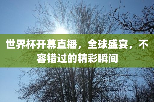 世界杯开幕直播