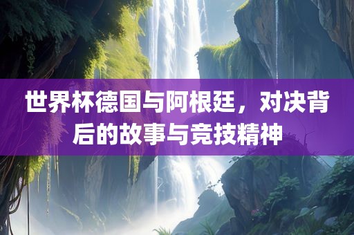 世界杯德国与阿根廷，对决背后的故事与竞技精神