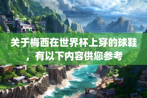 关于梅西在世界杯上穿的球鞋，有以下内容供您参考漯河市盈旭机械设备有限公司