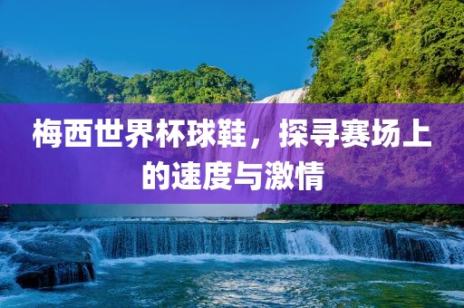 梅西世界杯球鞋，探寻赛场上的速度与激情