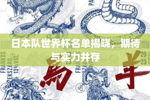 日本队世界杯名单揭晓，期待与实力并存
