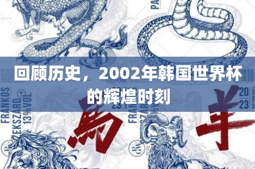 回顾历史，2002年韩国世界杯的辉煌时刻