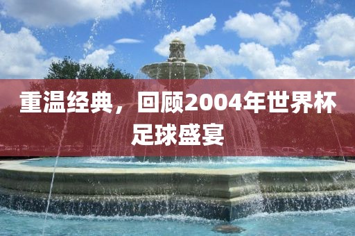 重温经典，回顾2004年世界杯足球盛宴