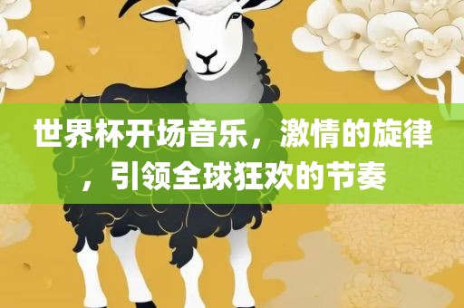 世界杯开场音乐，激情的旋律，引领全球狂欢的节奏