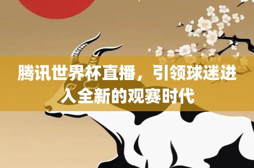 腾讯世界杯直播，引领球迷进入全新的观赛时代