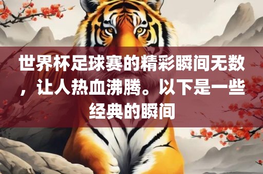 世界杯足球赛的精彩瞬间无数，让人热血沸腾。以下是一些经典的瞬间漯河市盈旭机械设备有限公司