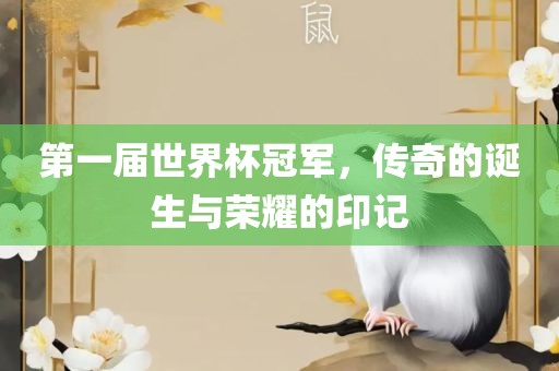 第一届世界杯冠军，传奇的诞生与荣耀的印记漯河市盈旭机械设备有限公司