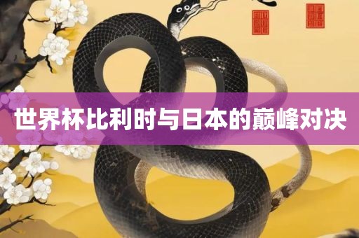 世界杯比利时与日本的巅峰对决
