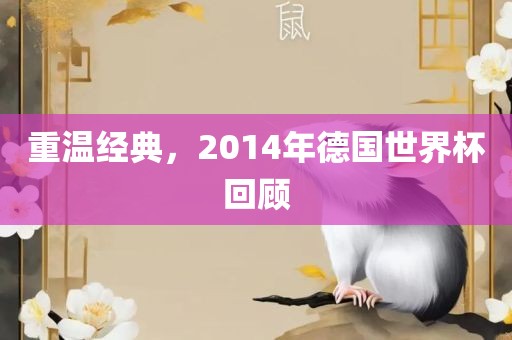 重温经典，2014年德国世界杯回顾