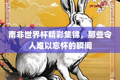 南非世界杯精彩集锦，那些令人难以忘怀的瞬间