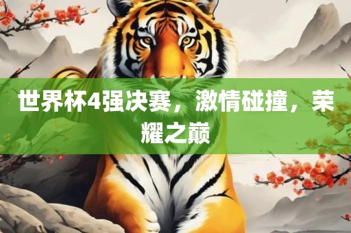 世界杯4强决赛，激情碰撞，荣耀之巅漯河市盈旭机械设备有限公司