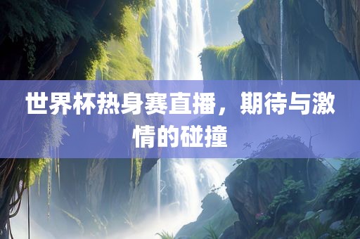 世界杯热身赛直播，期待与激情的碰撞