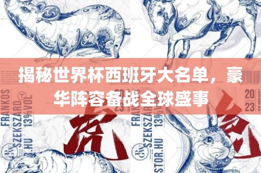揭秘世界杯西班牙大名单，豪华阵容备战全球盛事