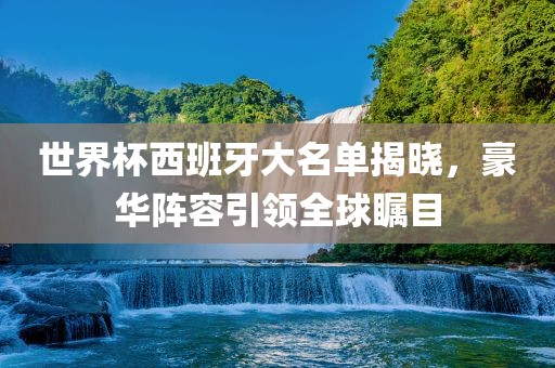 世界杯西班牙大名单揭晓，豪华阵容引领全球瞩目